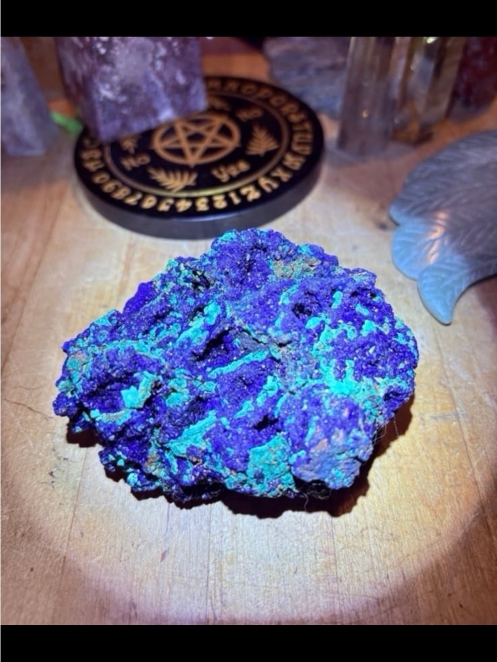 Azurite and malachite